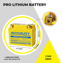 Motobatt MPLXHK-P Pro Lithium battery 12V / 165cca (2.2AH)