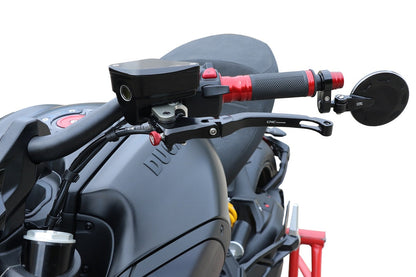 Stuurgewichtset 'Mini' CNC Racing Buell XB12R (2002-2005) gemonteerd inclusief CNC Racing hendelset