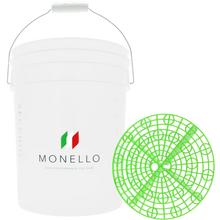 Monello Secchio Detailing Bucket 20L – Wash, Rinse & Wheels (met grit guard)