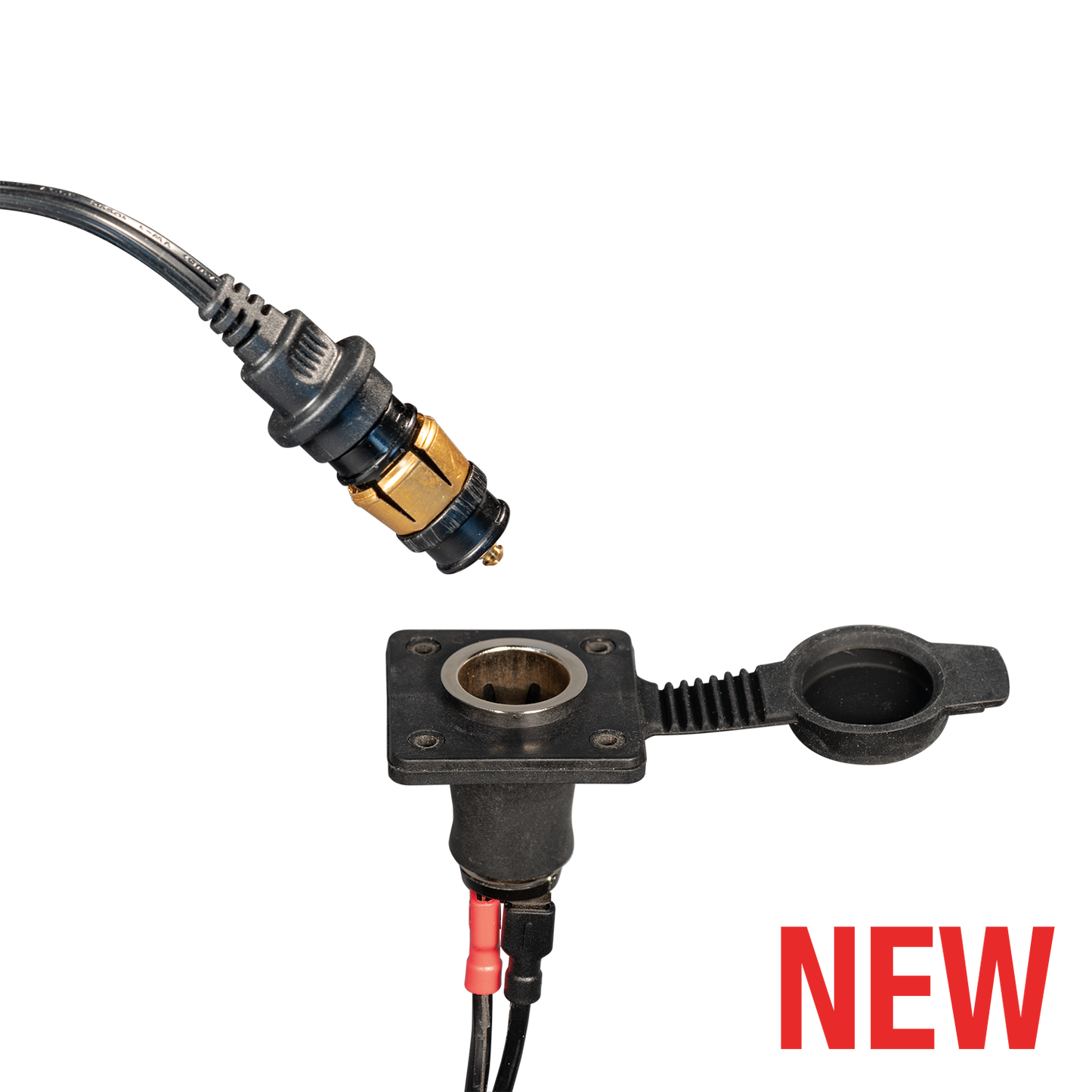 OptiMate O-46 paneelmontage socket + O-22 adapterkabel KIT – AUTO Ø22mm