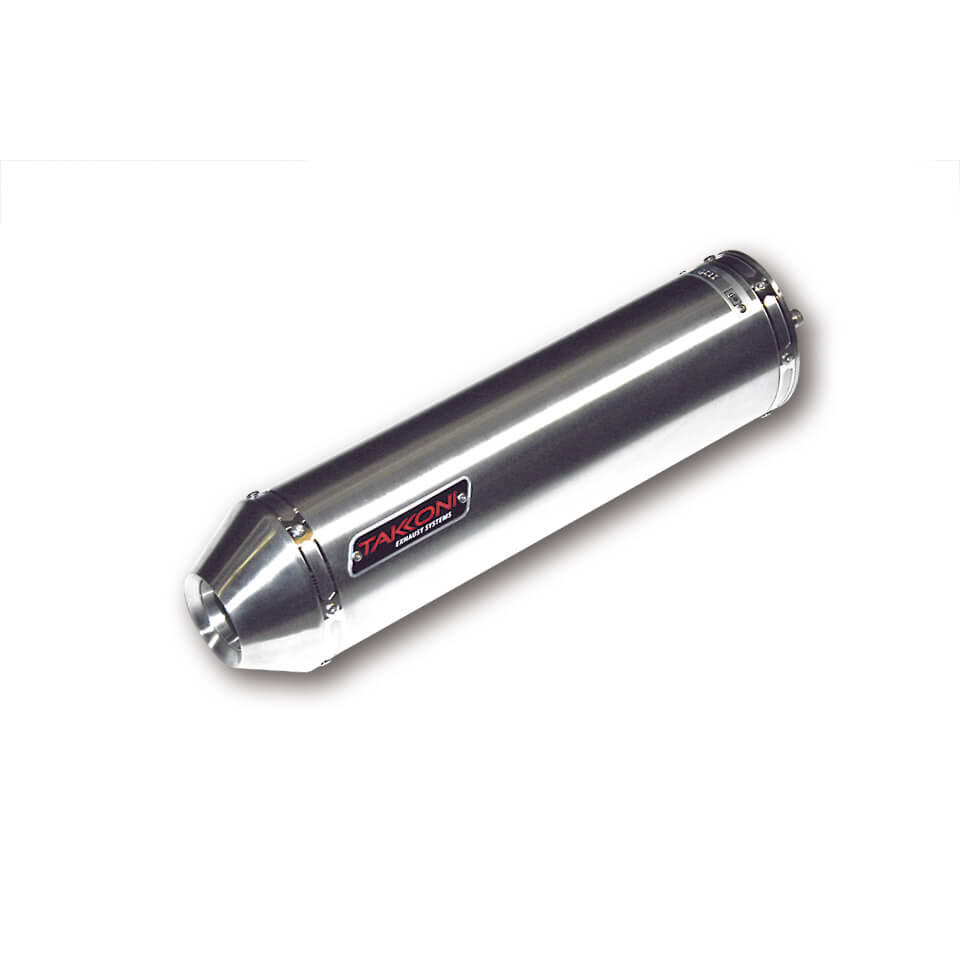 Outletdeal: Takkoni Oval Inox Short uitlaat – Honda VFR800FI (1998-2001)
