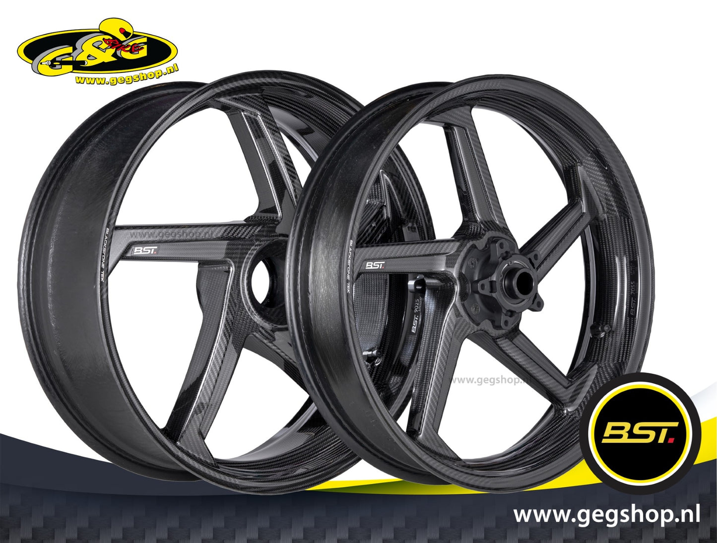 BST Star TEK achtervelg carbon 6,0 x 17" Ducati Streetfighter V4 (2023-2024)