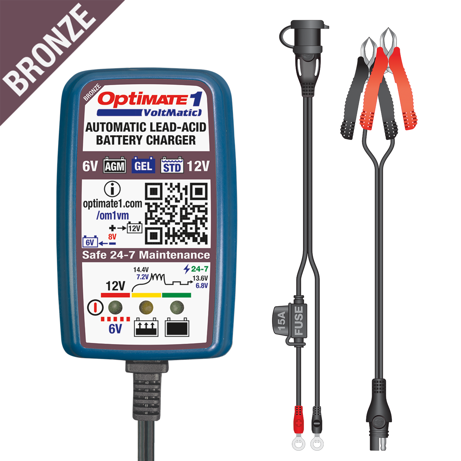 OptiMate 1 VoltMatic acculader