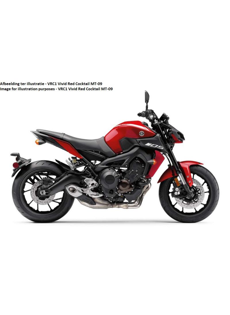 ERMAX BELLYPAN EVO 3-PARTA PARA YAMAHA MT09 2018-2019 VRC1 VIVID RED COCHTAIL