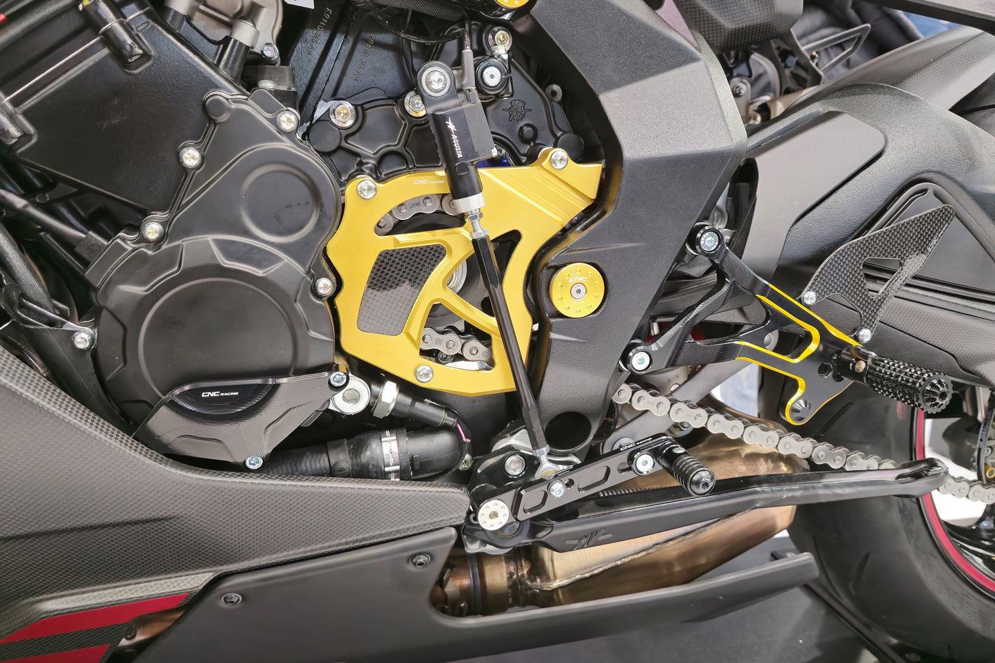 Ombouwkit GP-schakeling (reverse shift) voor CNC Racing remschakelsets MV Agusta
