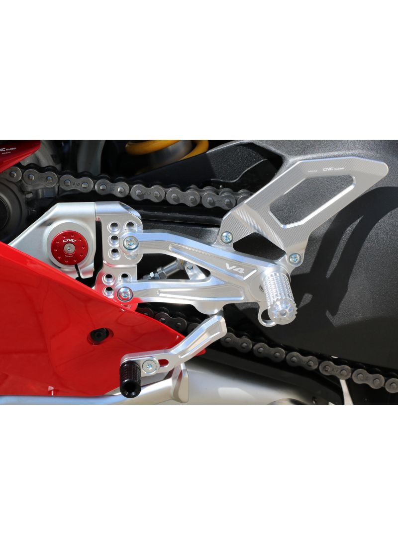Adjustable rear set RPS EASY for Ducati Panigale V4 with road and reverse shift