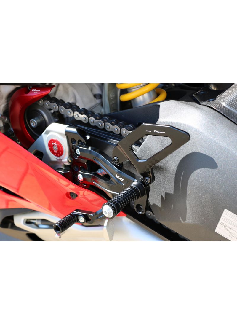 Adjustable rear set RPS EASY for Ducati Panigale V4 with road and reverse shift