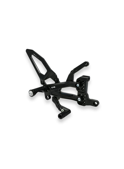 Adjustable rear set RPS EASY for Ducati Panigale V4 with road and reverse shift