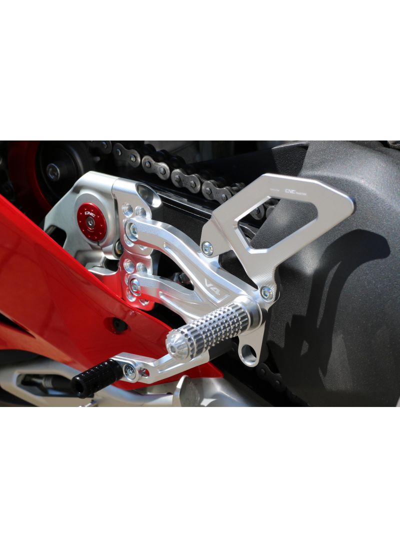 Adjustable rear set RPS EASY for Ducati Panigale V4 with road and reverse shift