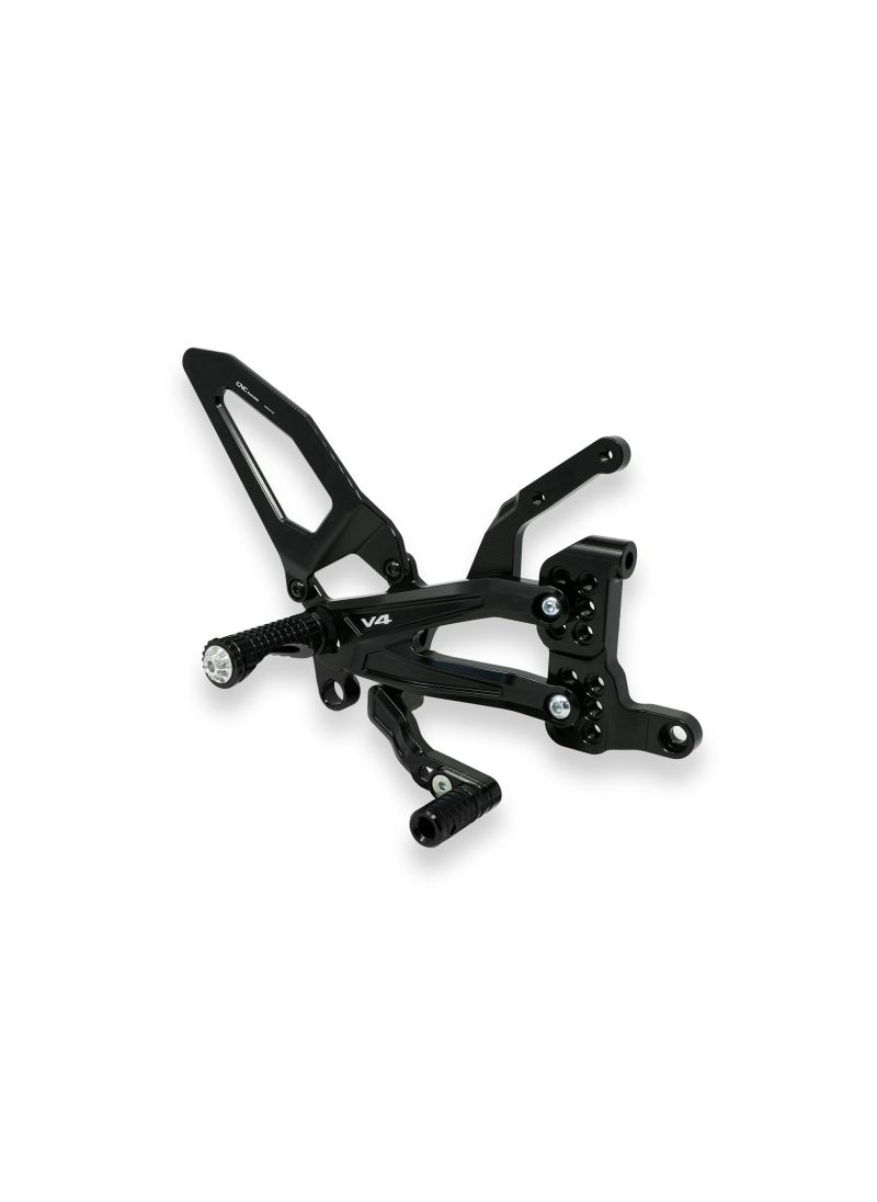 Adjustable rear set RPS EASY for Ducati Panigale V4 with road and reverse shift