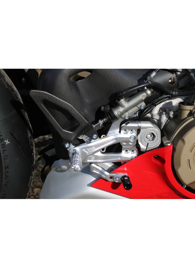 Adjustable rear set RPS EASY for Ducati Panigale V4R with road and reverse shift