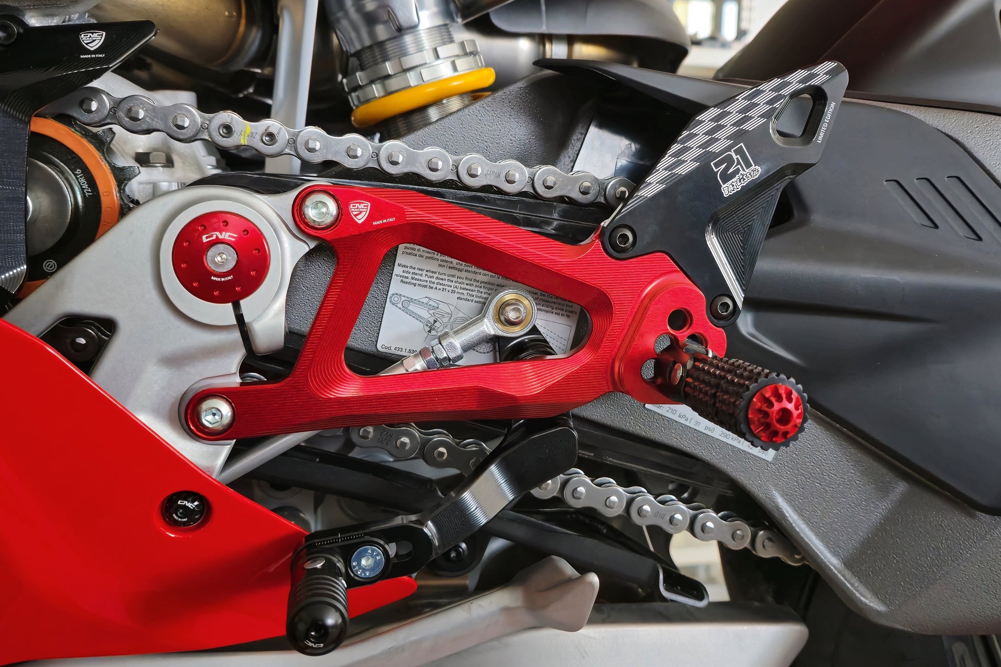 Troy Bayliss Limited Edition remschakelset Ducati Panigale V4 Tricolore (2025+)