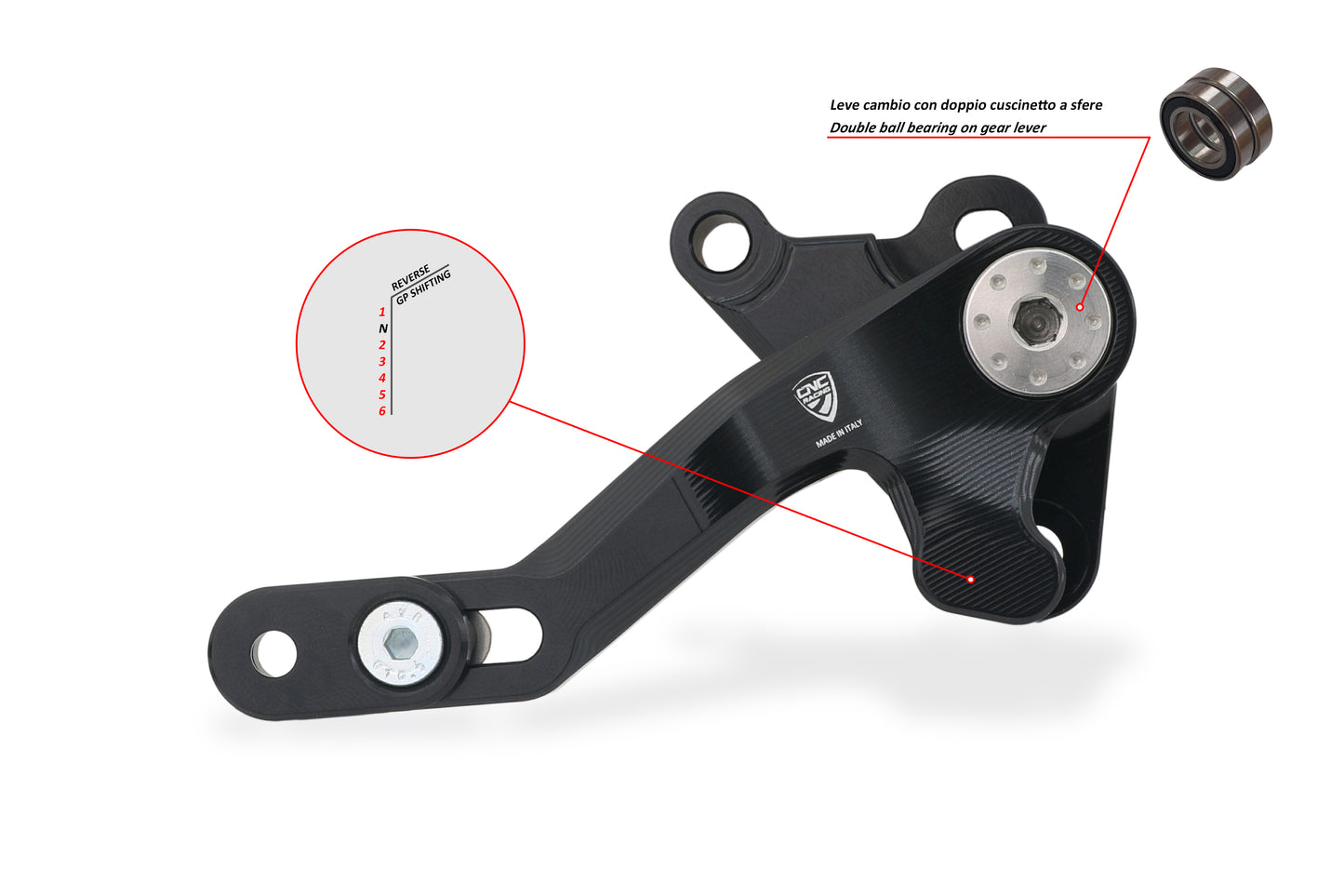Reverse Shift (GP stijl) Schakelpedaal 'Slide' - Ducati Multistrada V4 S Sport (2021-2024)