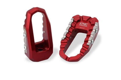 Passagier voetsteunen set 'Offroad' Ducati Monster 950 + (Plus) (2021-2025) rood bovenaanzicht