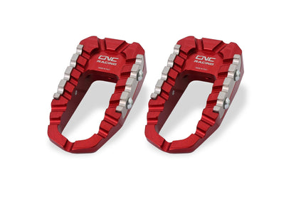 Passagier voetsteunen set 'Offroad' MV Agusta Brutale 800 RR LH44 (2018-2019) rood vooraanzicht en achteraanzicht