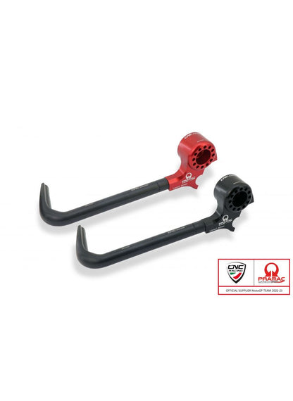 Koppelingshendel beschermer met bar-end spiegel montage - Pramac Racing Limited Edition Triumph Trident (2025+)