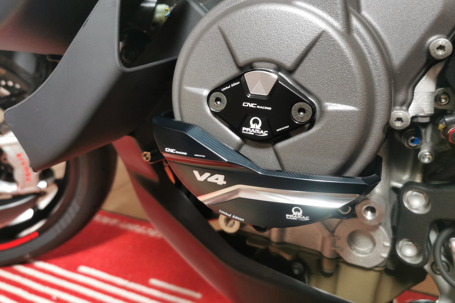Timing Inspection Cover Ducati Panigale V4 - Pramac Racing Limited Edition Ducati Panigale V4 (2021+)