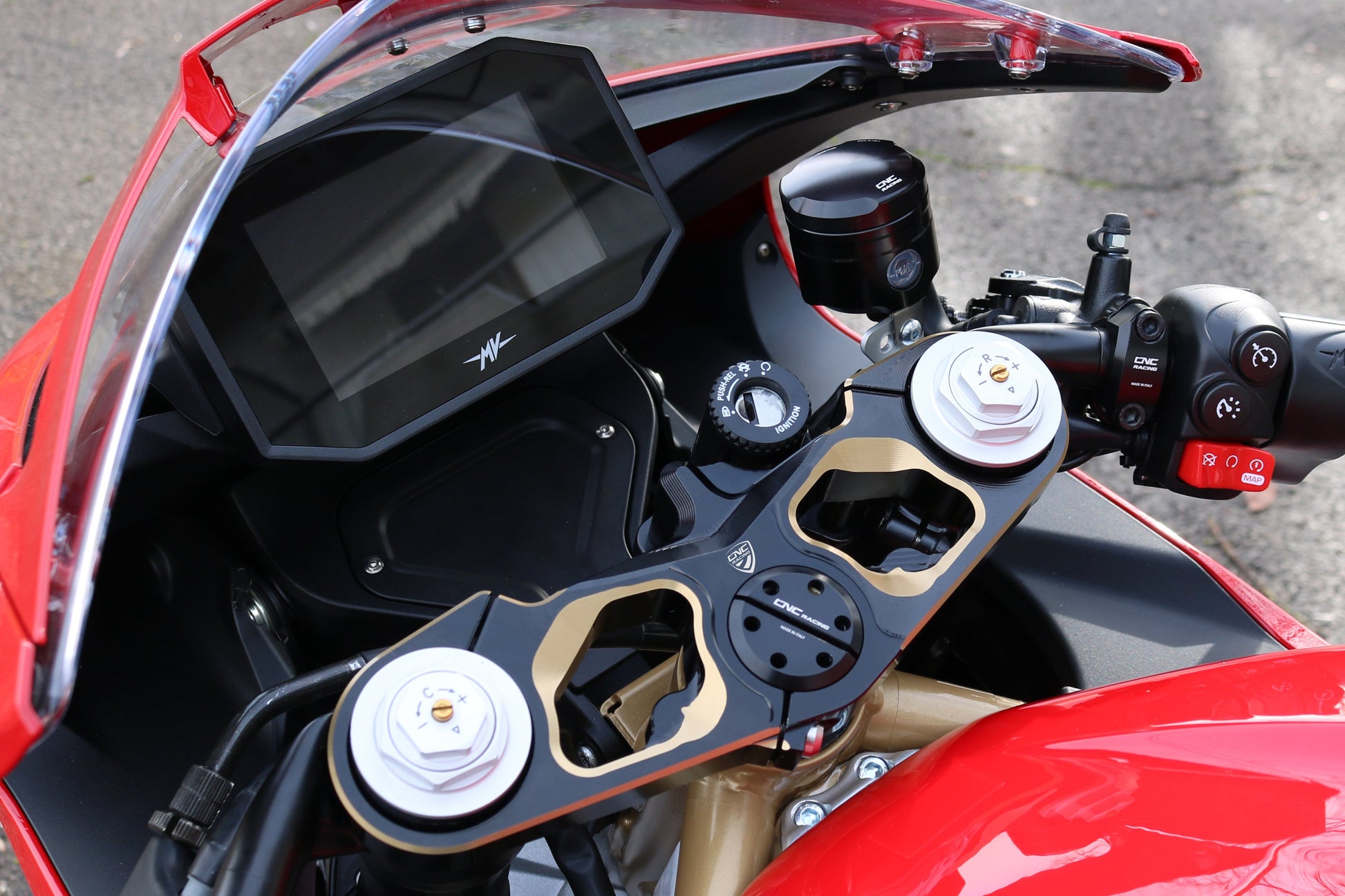Brembo steun zonder spiegel schroefdraad Ducati Panigale V4 S (2018-2020)