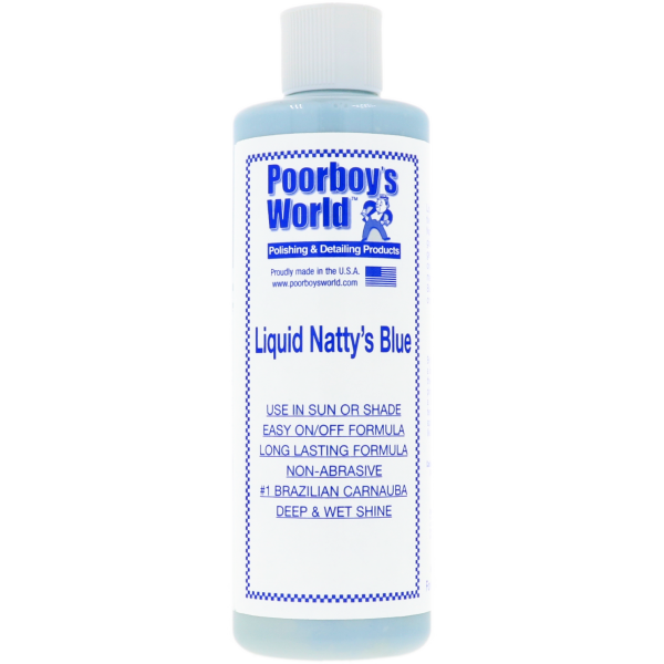Poorboy’s World Liquid Natty’s Wax Blue – vloeibare carnaubawax met diepe glans - 473ml