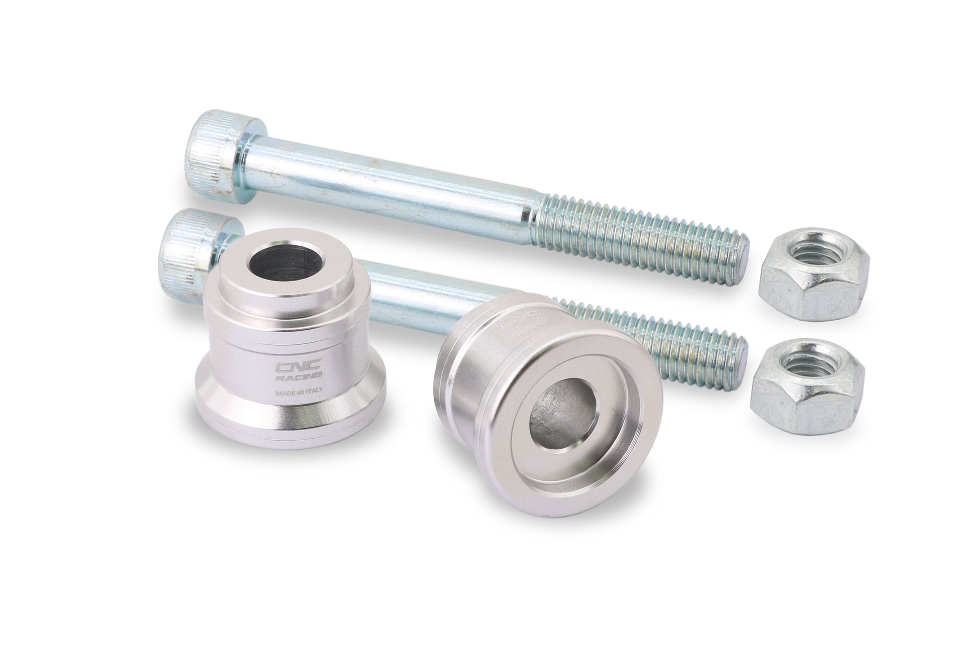CNC Racing RM259S stuurverhogers 20mm in zilver voor Ducati Monster 950, met bouten en moeren