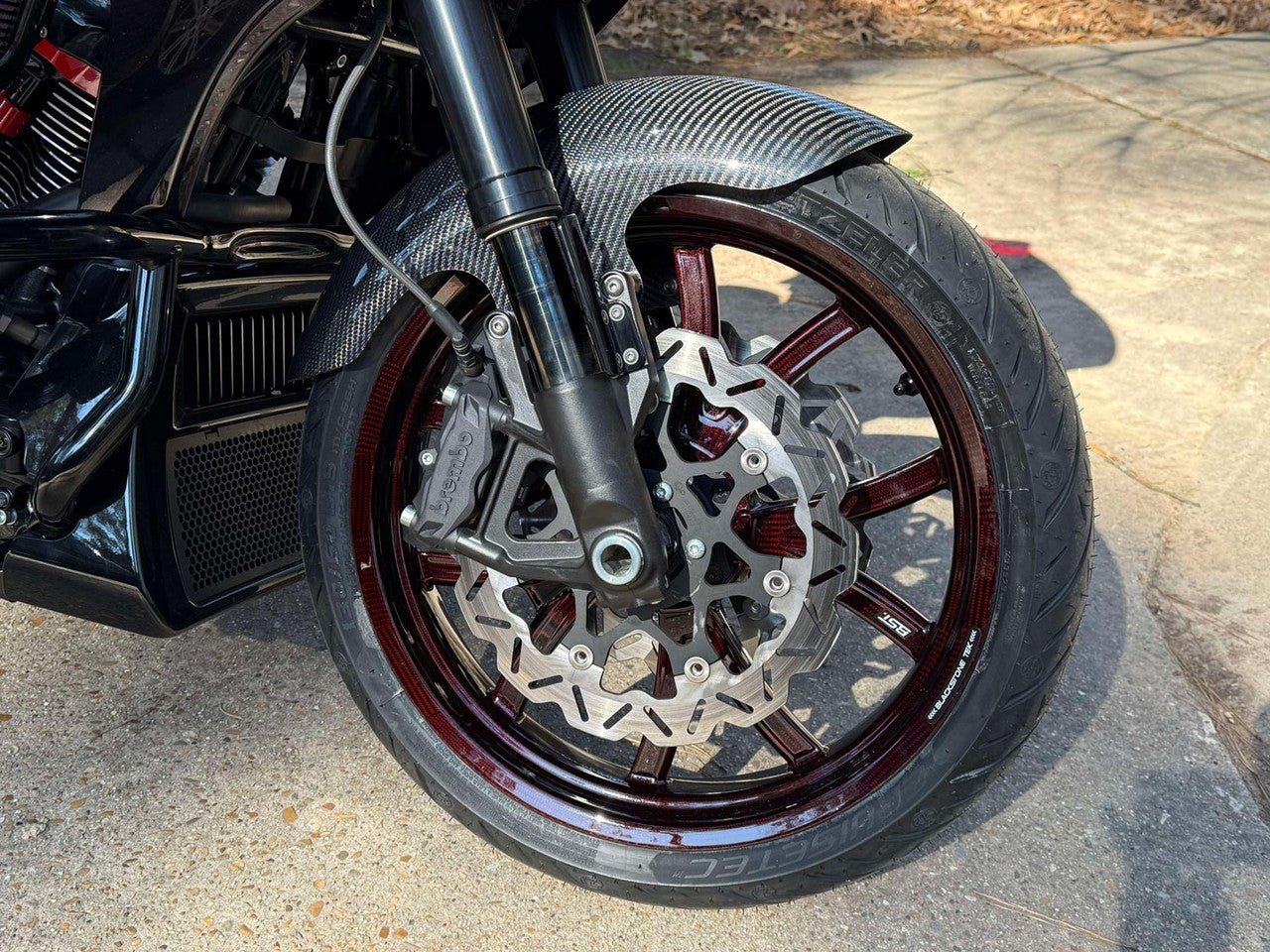 BST Twin TEK 3.5x17" carbon voorvelg voor Harley Davidson FXD Super Glide (2008-2010)