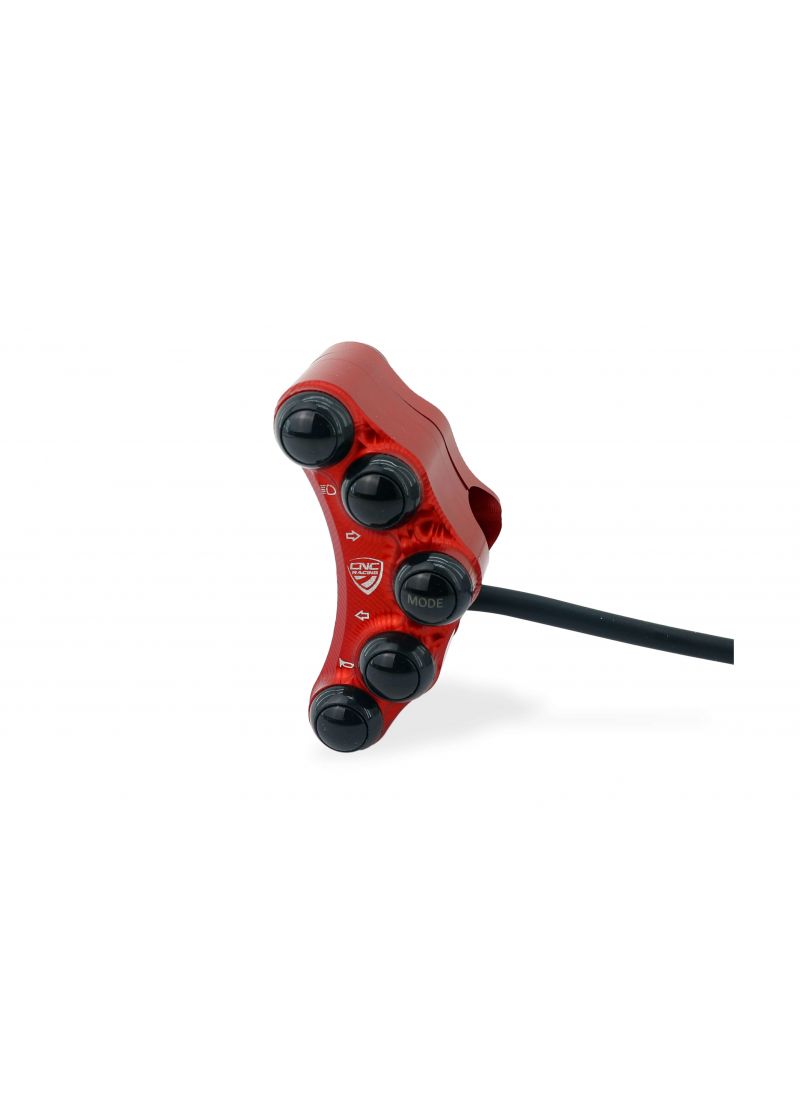 Left Handlebar Switch kit - Street use - Red Version Ducati Hypermotard 1100 (2007-2012)