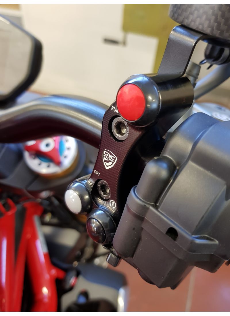 Right handlebar switch Pramac - OEM and RCS Brembo brake master cylinder Ducati Hypermotard 1100 (2007-2012)