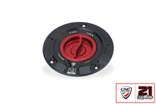 Snelsluiter tankdop Troy Bayliss Limited Edition Ducati Panigale V4 R (2021+) zwart-rood vooraanzicht links