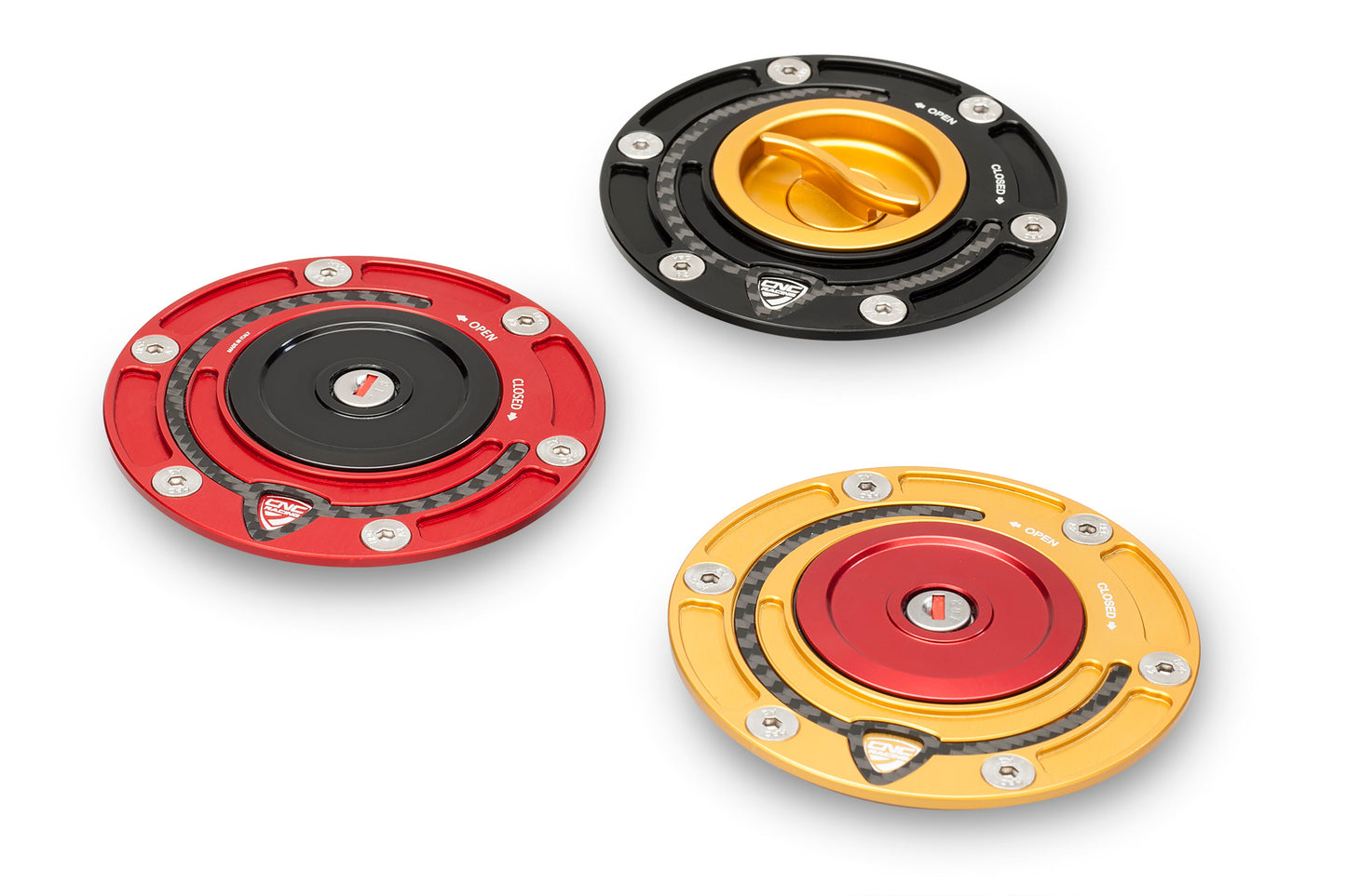 Snelsluiter kern voor CNC Racing tankdop Ducati Scrambler Desert Sled Fasthouse (2021-2022) diverse kleuren ter voorbeeld in tankdoppen