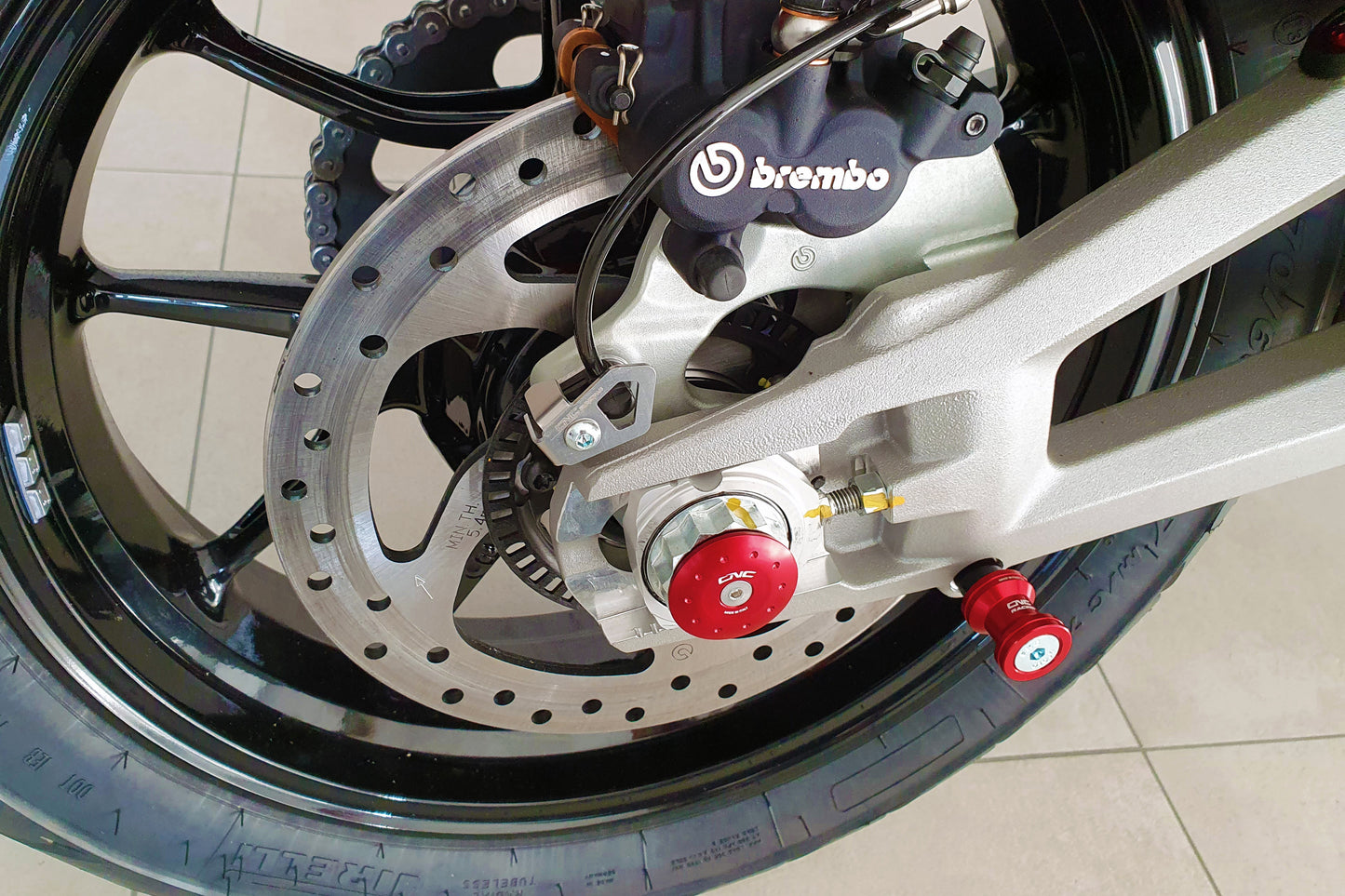 Paddock Stand Bobbins M8 extended