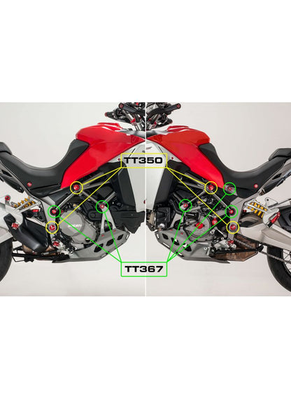 FrameCap Kit for Smaller Holes Ducati Multistrada Enduro Ducati Multistrada Enduro 1200 DVT (2016+)