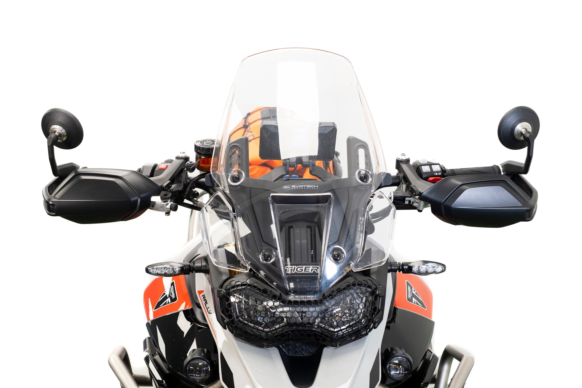 Bar-End Spiegels (Retro) Evotech Handguard - Triumph Tiger 900 Rally Pro (2024+)