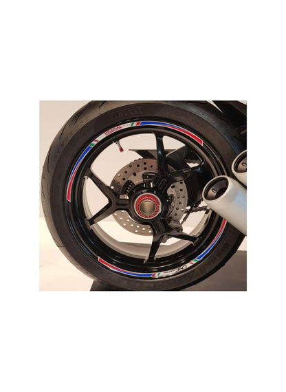 Rimstriping Wheel Stripe kit - 17 inch wheels - Pramac Limited Edition Ducati Hypermotard 1100 EVO (2010-2012)
