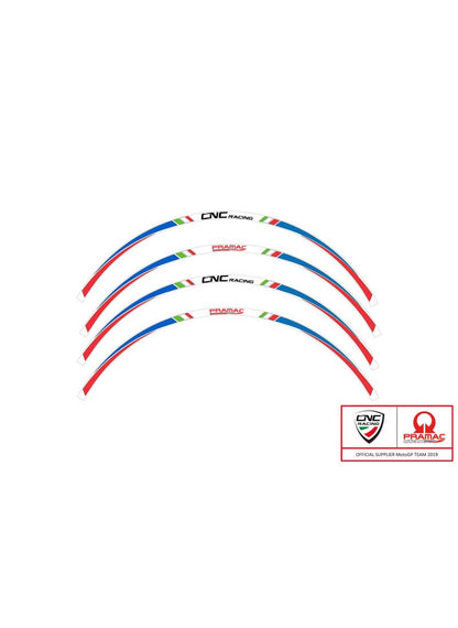 Rimstriping Wheel Stripe Kit - 17 Zoll Räder - Pramac Limited Edition Aprilia Tuono V4 (2011-2014)