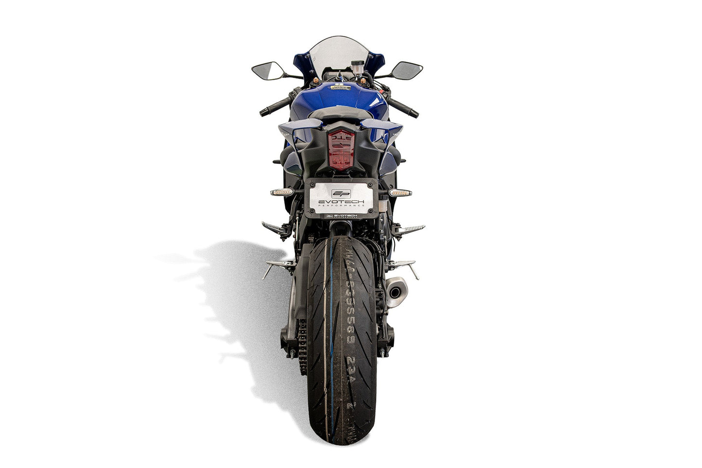 Verstelbare kentekenplaathouder incl. knipperlichten Evotech - Yamaha YZF-R7 (2022 - 2025)