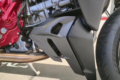 Bellypan panelen set mat carbon Ducati Streetfighter V2 S (2025+)