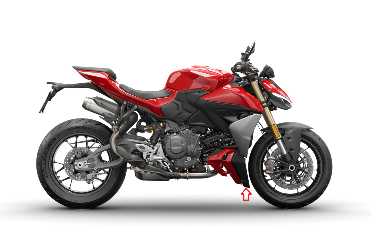 Bellypan zijpanelen (voorkant) Ducati Streetfighter V2 (2025+)