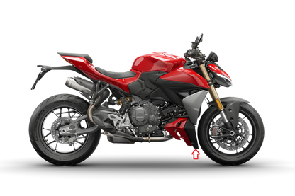 Bellypan zijpanelen (voorkant) Ducati Streetfighter V2 (2025+)
