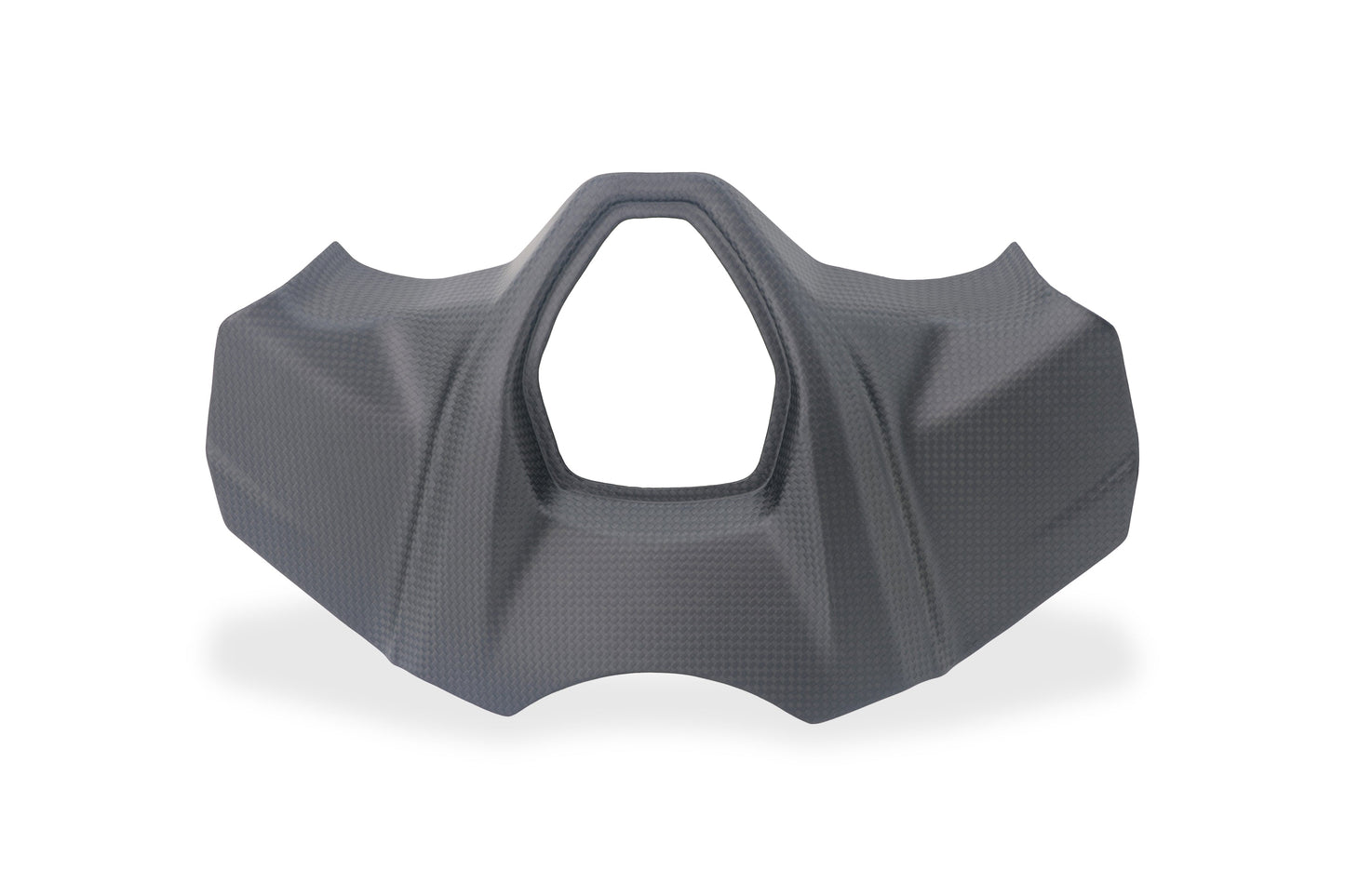 CNC Racing contactslot cover mat carbon vooraanzicht – Ducati Multistrada V2S (2025+)