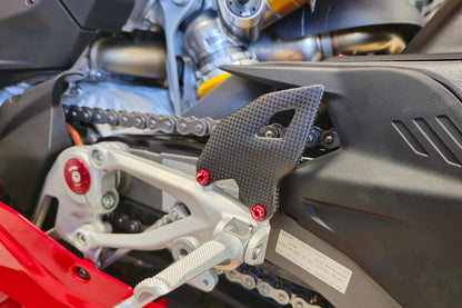 Mat carbon hielbeschermers (2 st.) Ducati Panigale V4 Tricolore (2025+)