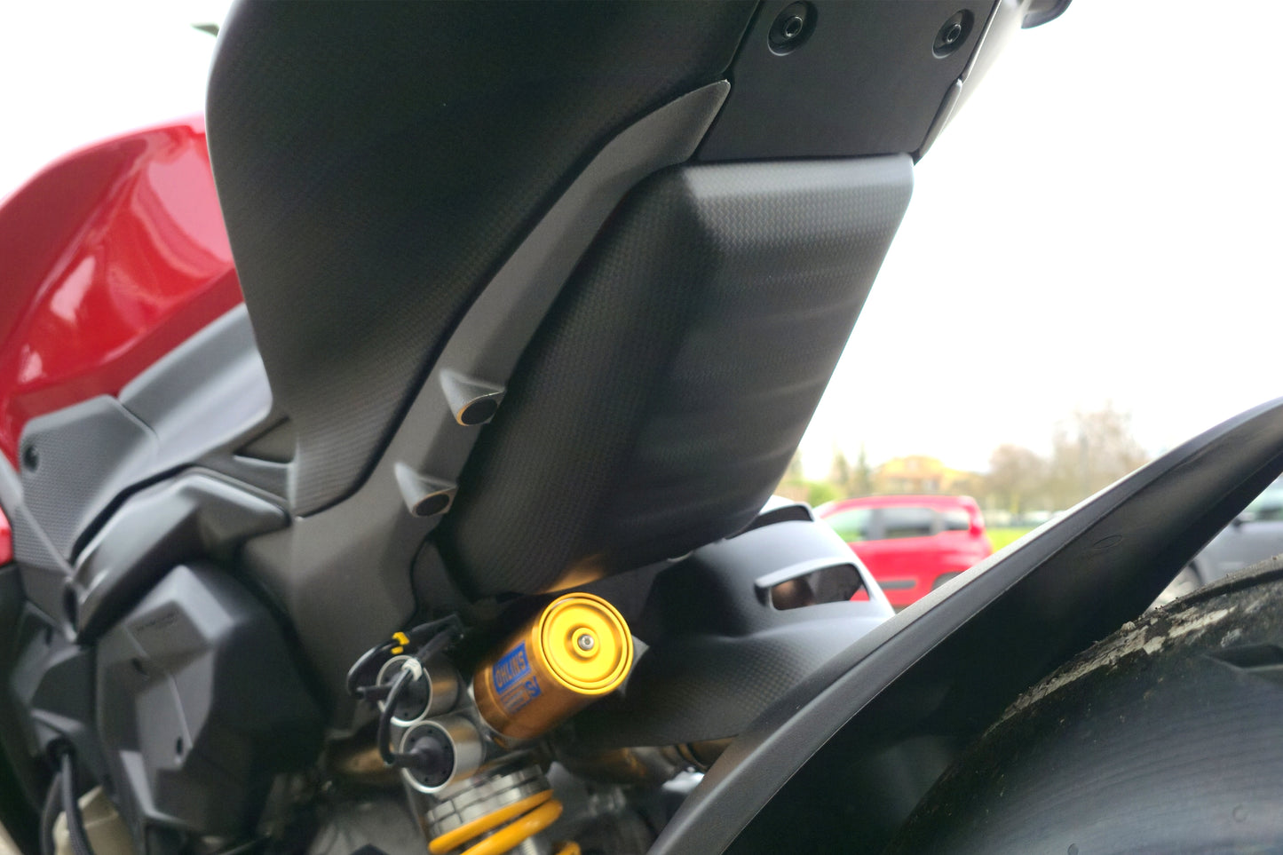 Onderste tankbeschermer mat carbon Ducati Panigale V4 (2025+)