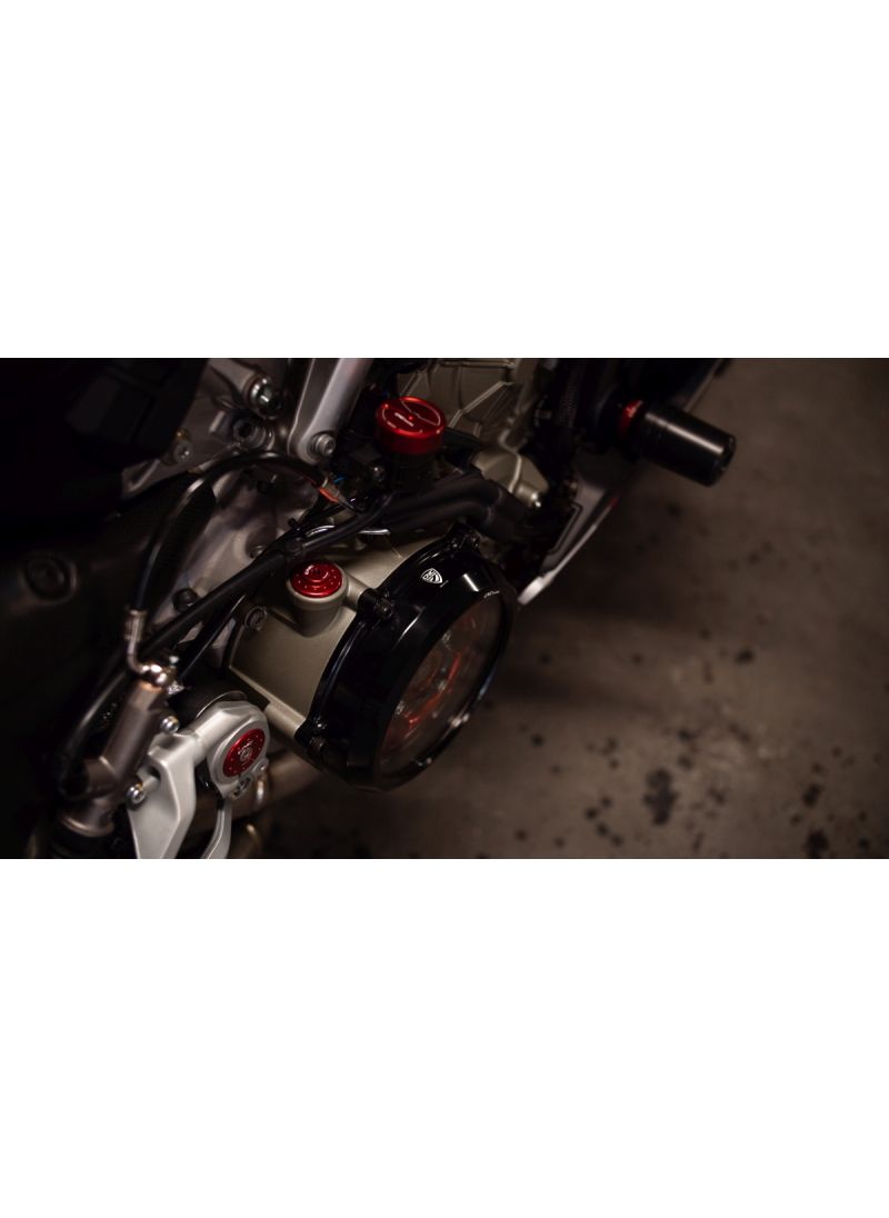 Rear brake fluid cover