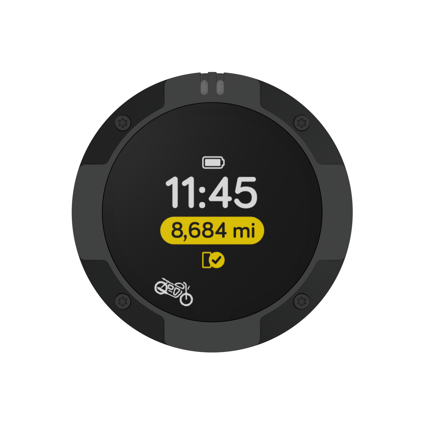 Beeline Moto 2 navigatiesysteem zwart rand voorzijde weergave
