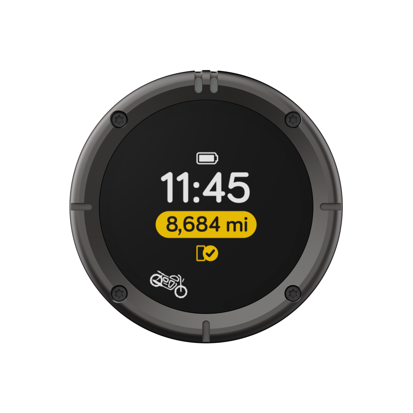 Beeline Moto 2 navigatiesysteem gun-metal-grey rand voorzijde weergave
