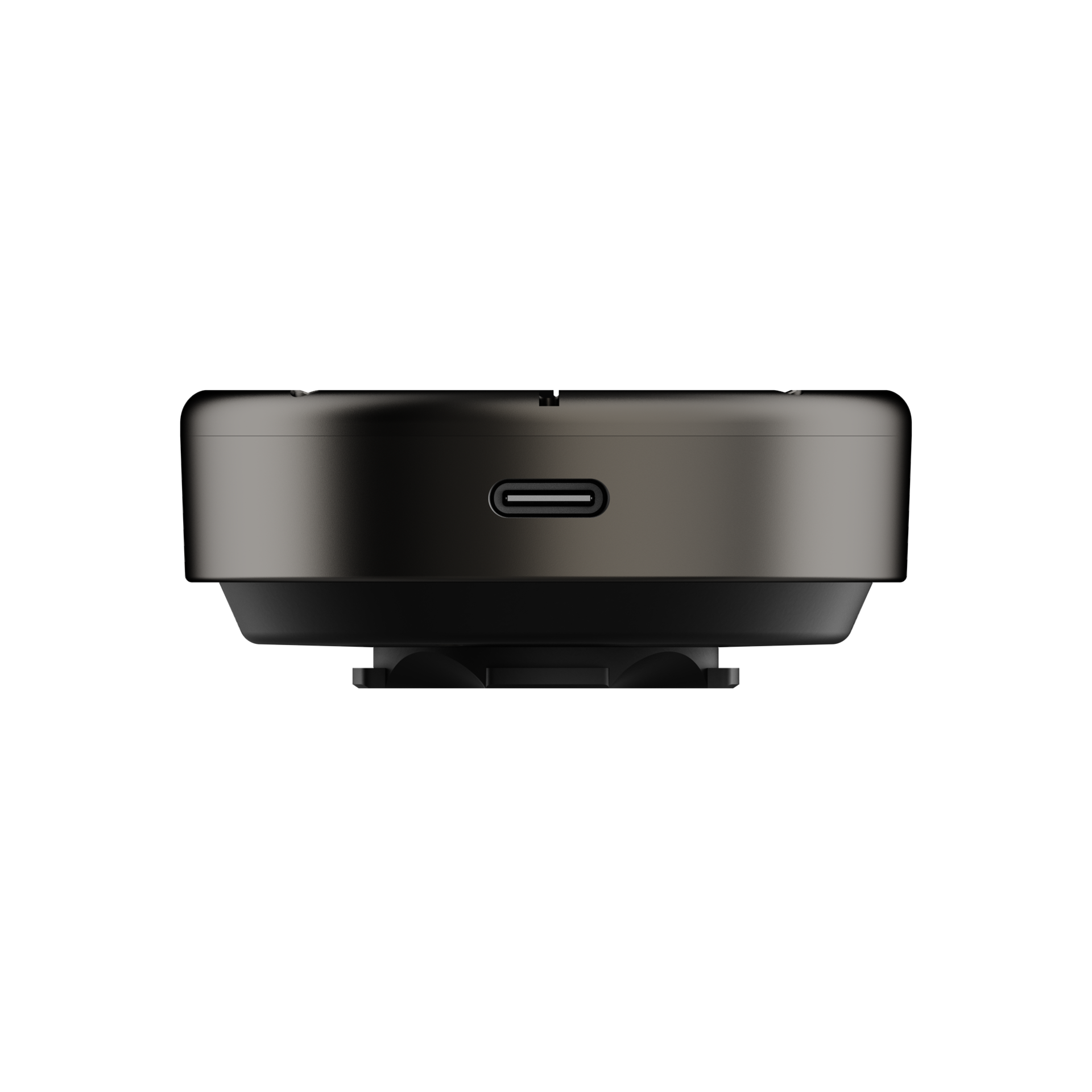 Beeline Moto 2 navigatiesysteem gun-metal-grey rand zijaanzicht weergave met USB-C aansluiting
