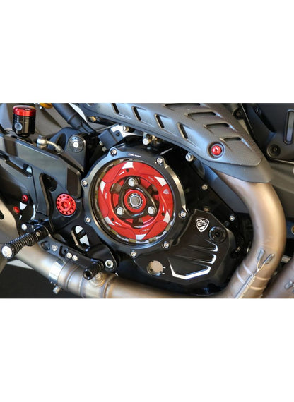 Cubierta de embrague transparente Ducati Black-Black Ducati Monster 1200 25 Anniversario (2020)