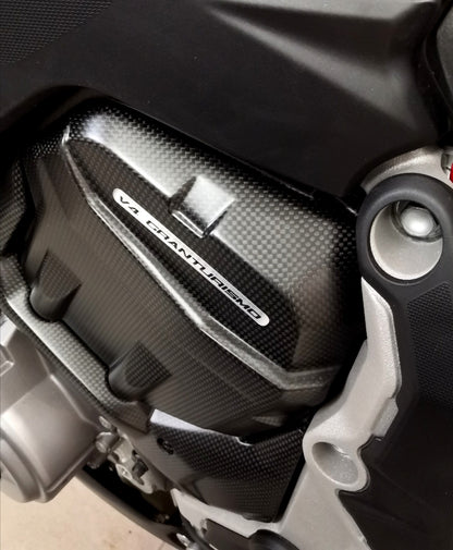 VERKOCHT_Carbon Cilinderkop Cover – Ducati Multistrada V4 (2021–2025+) – (gebruikt)