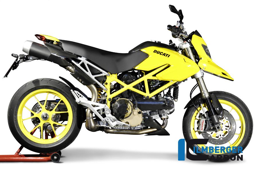 Hitteschild carbon voor originele uitlaat Ducati Hypermotard 1100 EVO (2010-2012)