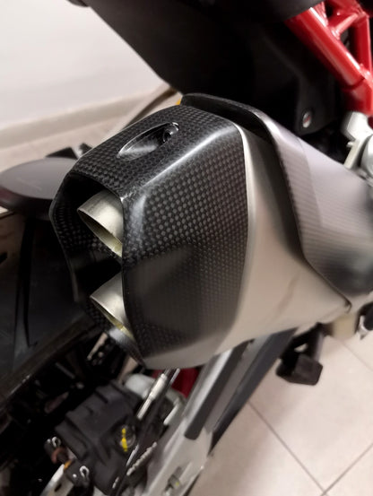 Carbon Uitlaat Endcap – Ducati Multistrada V4 (2021-2024)(originele uitlaat) – (gebruikt)