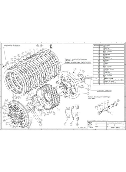 CNC Racing slipper clutch Master Tech Ducati 998S (2002-2003)